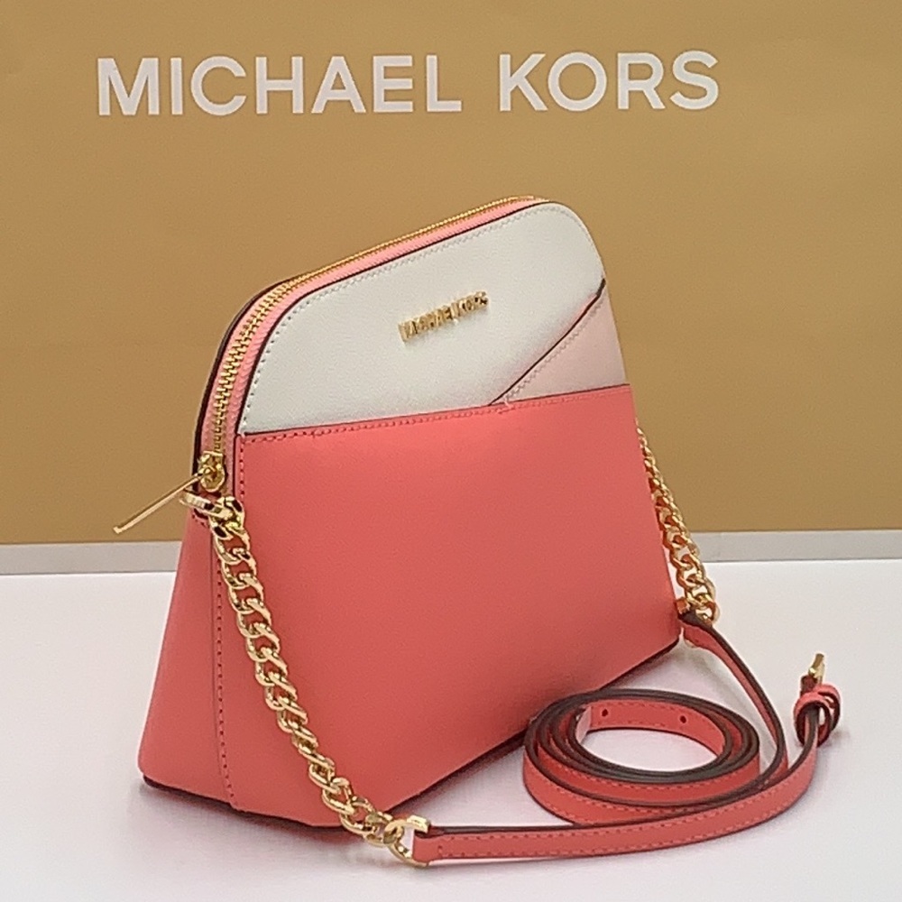 MICHAEL KORS MEDIUM DOME XCROSS XBODY GRAPEFRUIT MULTI COLOR - Picture 8 of 15